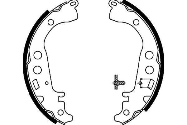 KAVO PARTS Piduriklotside komplekt BS-9918